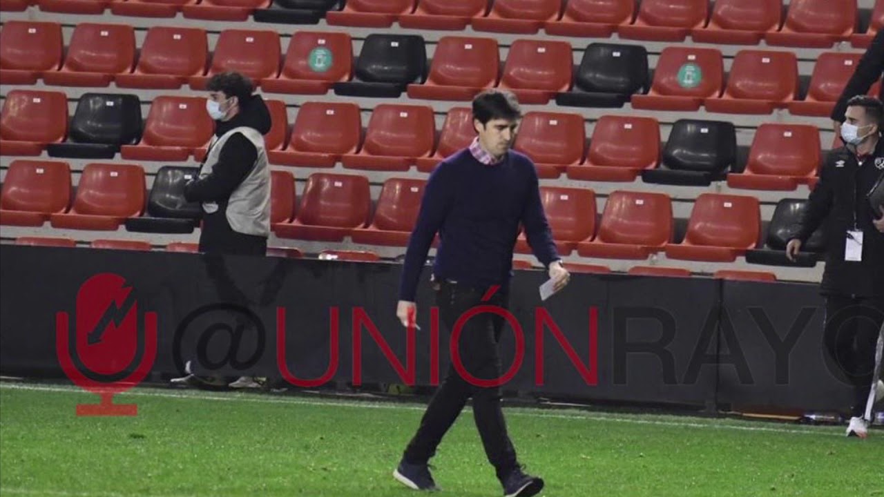 Andoni Iraola tras el Rayo Vallecano 2-0 Fuenlabrada - YouTube