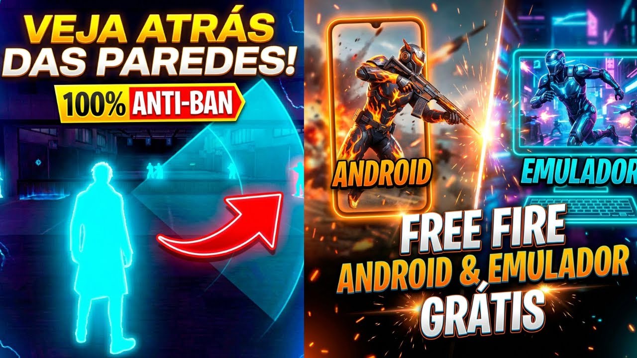 🔴 SAIU! NOVO HACK FREE FIRE GRÁTIS 2026 👑 MOD MENU APELÃO (HEADSHOT + ESP) 100% ANTIBAN