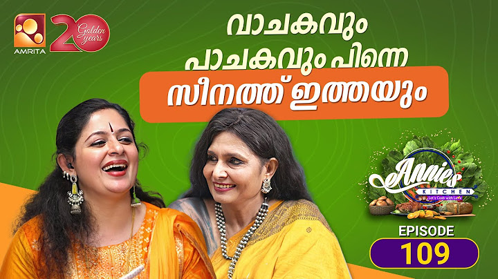 Annie’s Kitchen Epi 109 : Zeenath Joins Annie for a Punjabi Chicken Special! |  Amrita tv