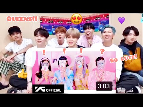 Bts reaction Ice Cream- Blackpink(with Selena Gomez)M/V EP:75 #selenaGomez#blackpink#bts [fanmade]