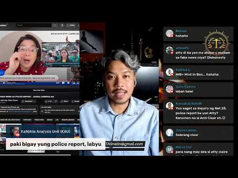 FAKE NEWS NI ATTY CLAIRE CASTRO SA POLICE REPORT NI TANTOCO 