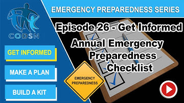 Annual Emergency Preparedness Checklist | CODSN
