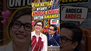 Andre merayu Amanda dengan nyanyi andeca andeci#andretaulany #amandarigby #andreamanda #monitorketua
