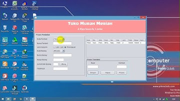Cara Kerja Form Penjualan Barang Sederhana Tanpa Database