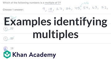 Examples identifying multiples