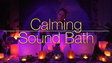 432Hz - Calming Crystal Singing Bowls - Sound Bath (No Talking, 4K) Sleep, Heal