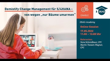 DSAG-Academy: "Demistify Change Management für S/4HANA"