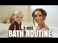 Baby and Mom Nightly Bath Routine! Getting our Triplets Ready For BedTime