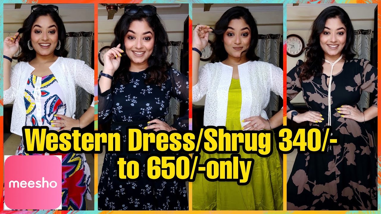 meesho western dresses haul