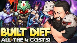 Built Different - How Many 4 Costs Can I Play?! | TFT Inkborn Fables | Teamfight Tactics