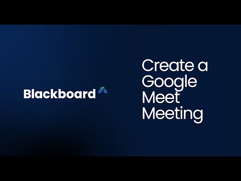 Video Create a Google Meet Link in the Ultra Course View - youtube