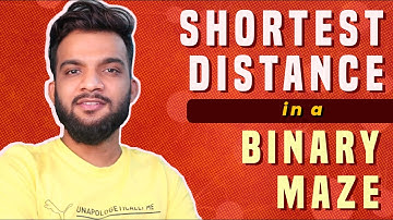 G-36. Shortest Distance in a Binary Maze