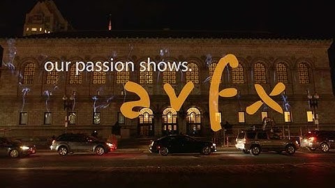 Boston Public Library - 3D Projection Mapping, AVFX