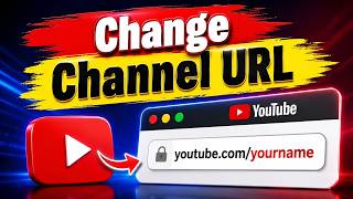 How to Change Your YouTube Channel Name & URL (Custom Handle Tutorial)