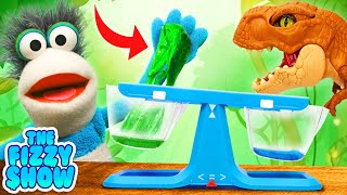 Fizzy & Phoebe’s What Weighs More? Slimey Jungle Rescue Adventure With Rex! | Fun Videos For Kids