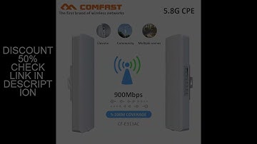 COMFAST CF-E313AC 900Mbps 5.8G WIFI CPE Wireless AP Bridge 5Km Long Range 12dBi WIFI Antenna Outdoor