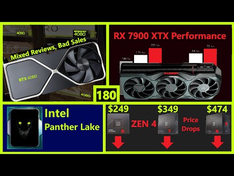 RTX 4080 Launch, RX 7900 XTX Performance, Zen 4 Price Drops, Intel Panther Lake | Broken Silicon 180