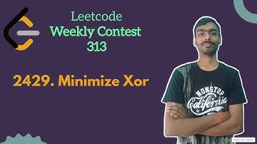 Minimize XOR | leetcode Weekly 313 | Leetcode Medium | Leetcode Daily Question