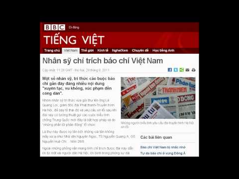 29-08-2011 - BBC Vietnamese - Nhân sỹ chỉ trích báo chí Việt Nam