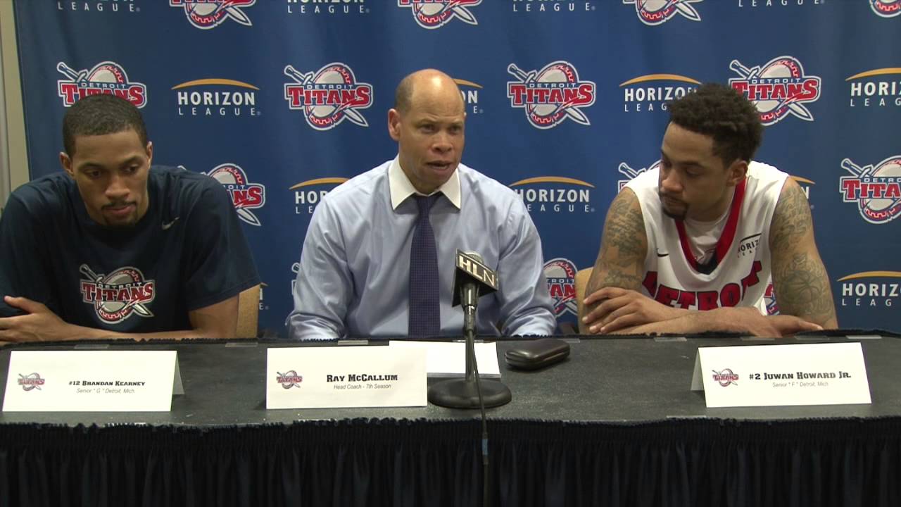 Detroit Men's Basketball Postgame vs. Valparaiso YouTube