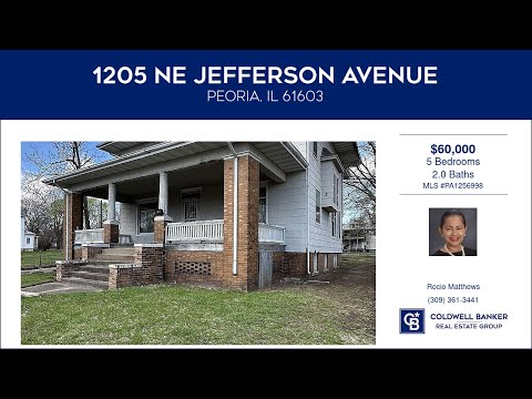 1205 NE JEFFERSON Avenue, Peoria, IL home video tour