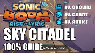 Sonic Boom: Rise of Lyric 100% Guide - Sky Citadel ALL Collectibles
