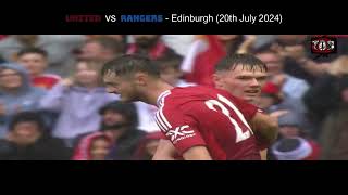 Manchester United Vs Rangers Pre-Season Game Highlights
