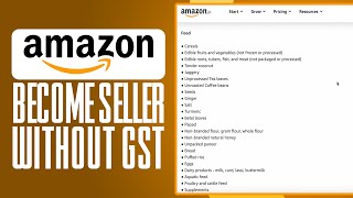 How To Become Amazon Seller Without GST Number (2024) Full Guide