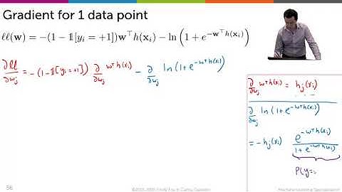 VERY OPTIONAL Deriving gradient of log likelihood