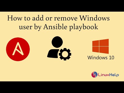 How to add or remove Windows user by Ansible playbook