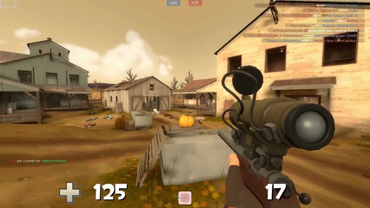 TF2 [HD] - Sniper Gameplay on Harvest w/Commentary