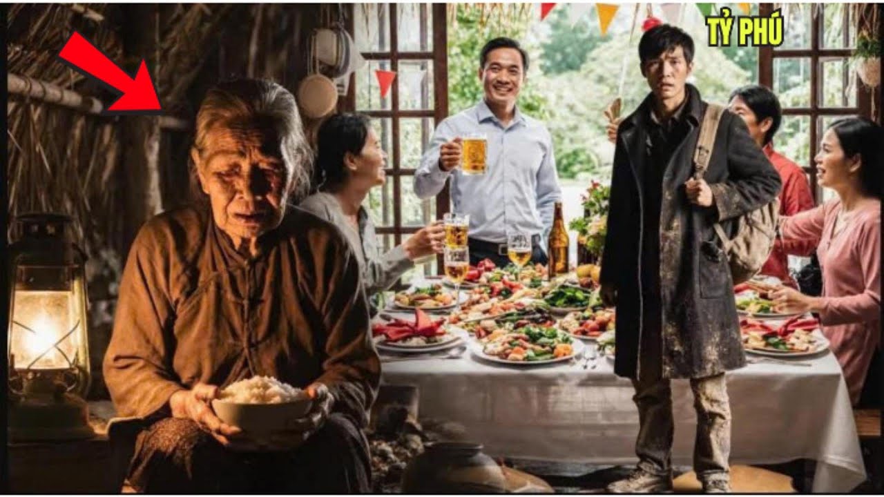 Tỷ Phú Trở Về Trong Dáng Nghèo, Chết Lặng Khi Thấy Mẹ Già Ăn Cơm Nguội Một Mình