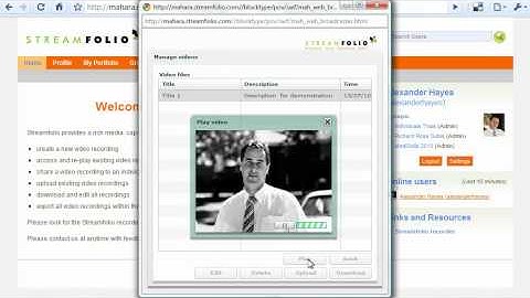 Streamfolio Mahara Introduction