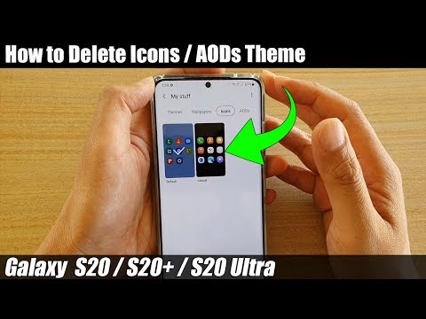 Galaxy S20/S20+: How to Delete Icons / AODs Theme hqdefault
