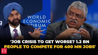 1.2Bn Youngsters Will Compete For 400Mn Jobs Ajay Banga, Nandan Nilekani On Job Crisis At Wef 2026