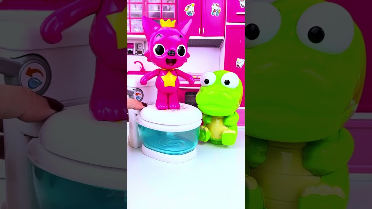 ASMR Unboxing Pororo & Pinkfong Bath Set Toy | Satisfying Toy Play with Subi Toys