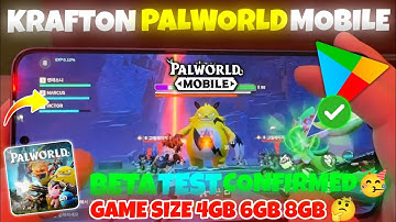 KRAFTON Palworld Mobile BETA TEST CONFIRMED 🥳 | Finally GAME SIZE REVEAL (Android/iOS) 🤔