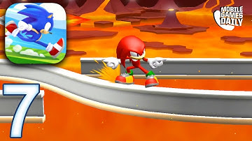 SONIC RUNNERS ADVENTURE Gameplay Walkthrough Part 7 - Level 31-35 Lava Mountain (iOS Android)