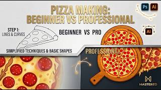 Adobe Illustrator 2026 - Tips For Beginner Vs Pro Full Pizza Making - Illustrator  #illustrator #fyp