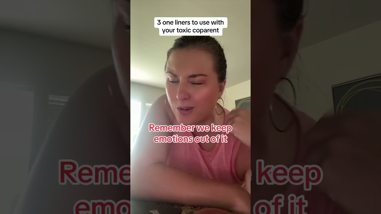 One Liners Coparenting Communication with Toxic Ex. These work so well. 