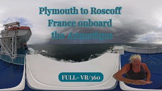 🎥 360° VR | Leaving Plymouth Port to Roscoff, France 🇬🇧🚢🇫🇷 | GjM Studios UK | 1 Sept 2025