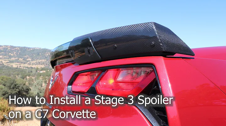 How to Install a Stage 3 Spoiler on a C7 Corvette