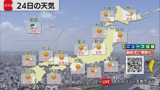 5月24日の天気