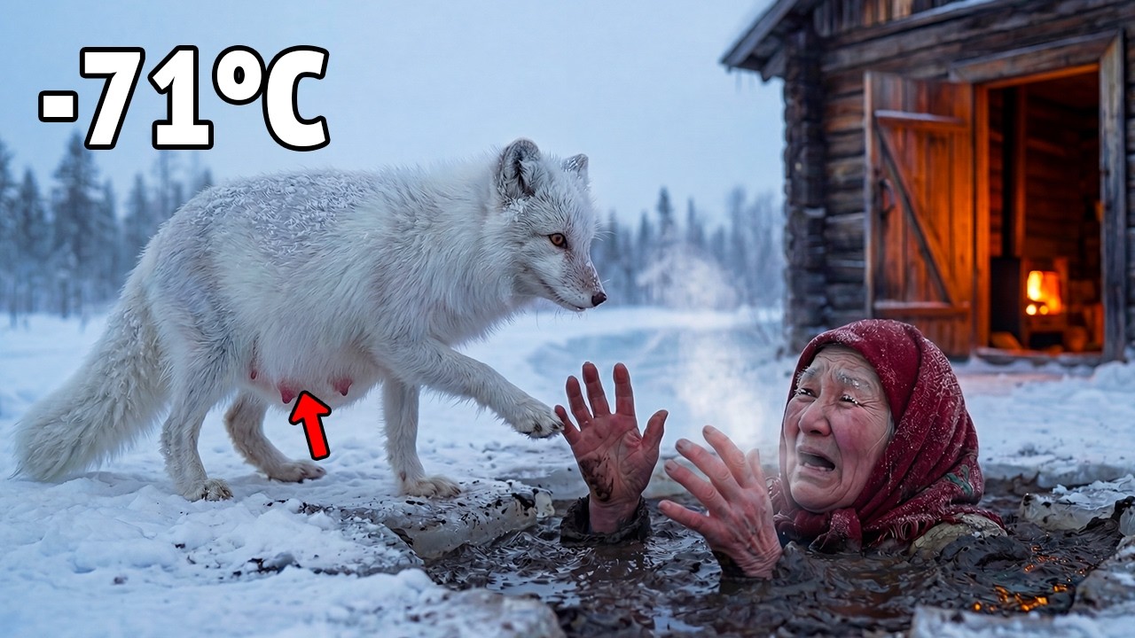Moments Before Her Last Breath in a −71°C Siberian Swamp… A Pregnant Fox Did the Impossible