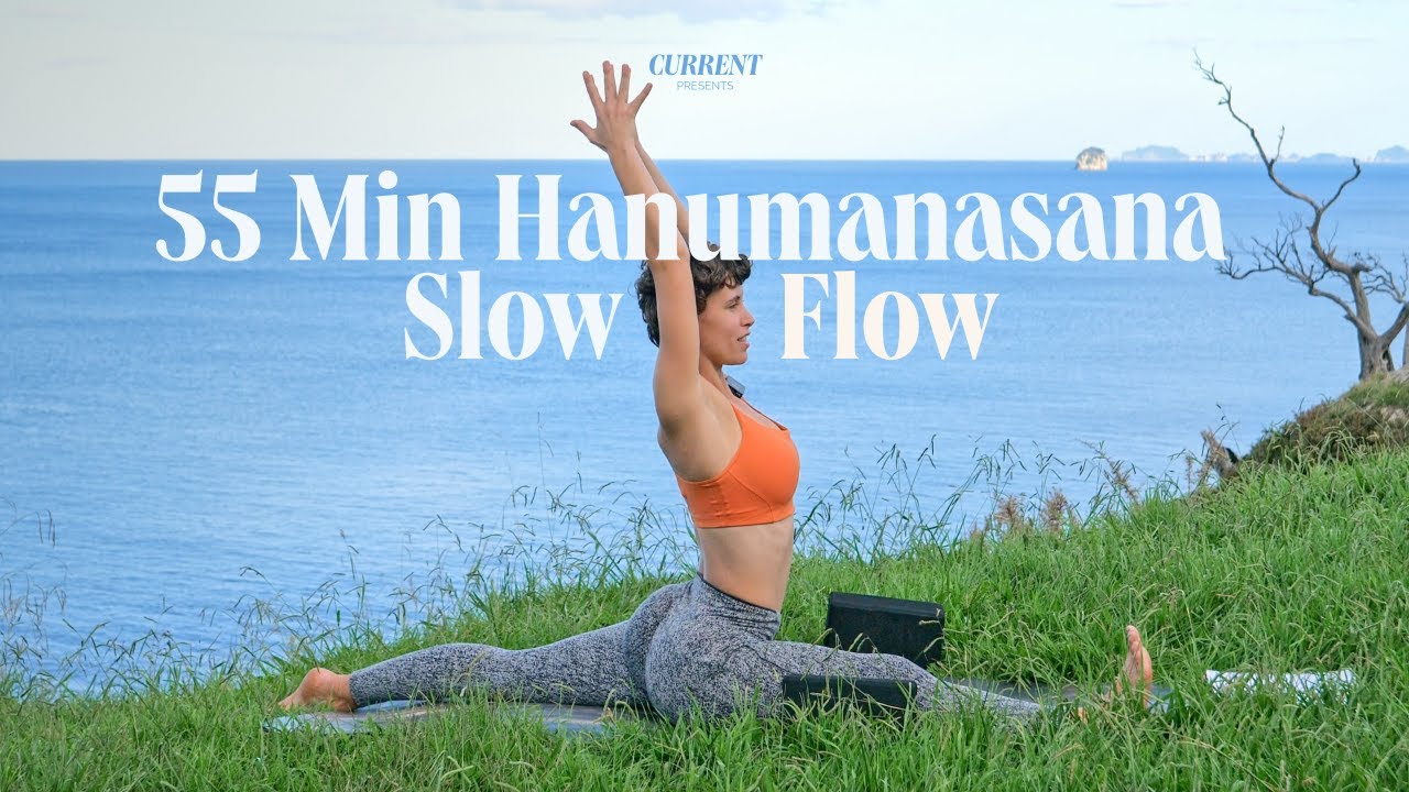 55 Min Slow Vinyasa Flow, leading to Hanumanasana / Monkey Pose / Splits