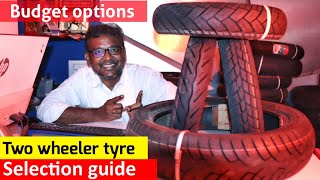 Two Wheeler Tyre Selection guide - Budget options / MRF tyres explained / Birlas Parvai