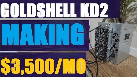 Goldshell Kd2 miner Profitability reviews | Why you should mine Kadena #GoldshellKd2