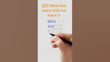 Class 10 Science Chapter 3 Metal and Non-metals(MCQ.21).