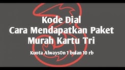 Kode Dial Paket Internet Murah Kartu Tri - Durasi: 4.10. 