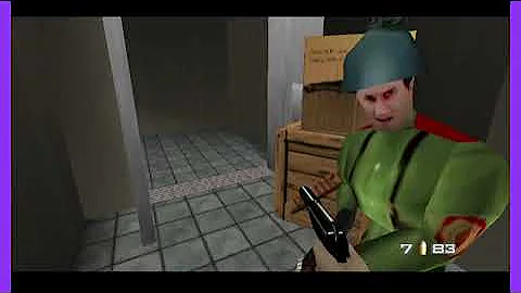 GoldenEye 007 - N64 - 007 - enemy health 0 enemy damage 1000 enemy speed 100 / 2nd part random maps